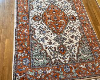 Vintage Wool Persian Area Rug 