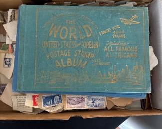 World / United States and Foreign Posted Stamp Album 