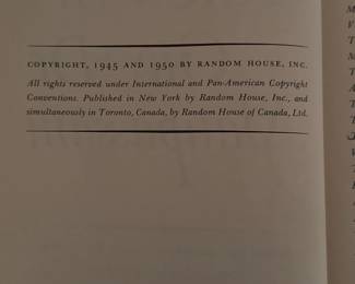 copyright, 1945 and 1950 by random house, inc