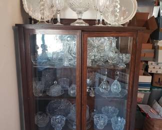 This whole cabinet is full of Waterford Crystal