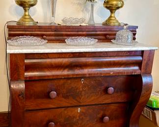 Antique Marble Top Dresser