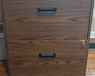Wood filing cabinet