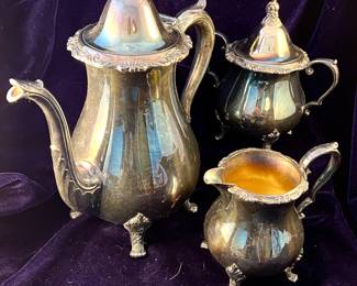 Wallace silver plated tea service