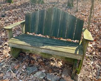 Wood bench