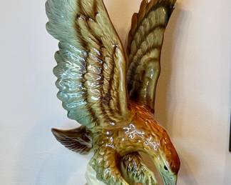 Vintage Sea Eagle Sculpture Porcelain Eagle statue from Germany (possibly Goebel)