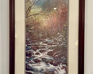 Framed print numbered and signed by Robert A. Tino (#13/950)