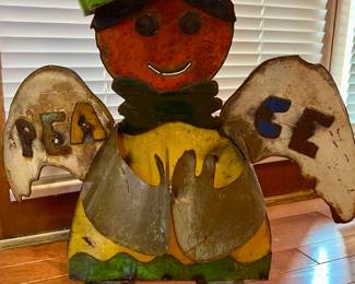 Reclaimed metal angel