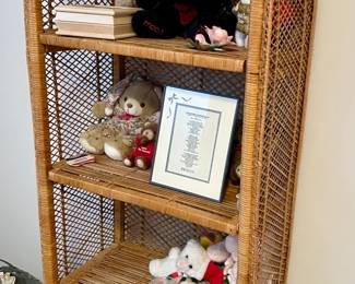 Wicker shelves