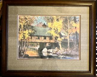 Framed print signed by Jim Gray