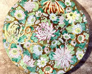 Macau floral plate
