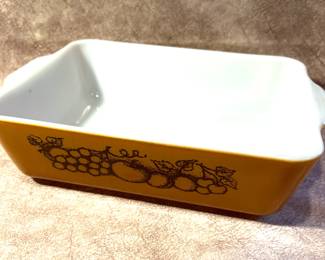 Pyrex "Old Orchard" casserole
