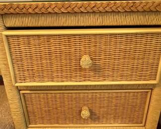Wicker end table