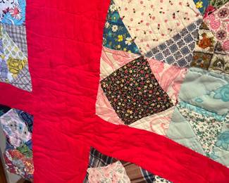 Hand stitched quilt