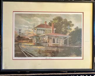 Framed print numbered and signed by Michael Sloan (#917/1000 with COA)
