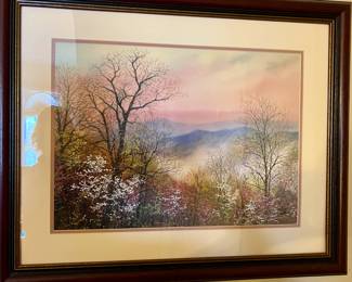 Framed print numbered and signed by Robert A. Tino (#13/650)