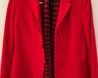 Kaspar wool jacket and scarf
