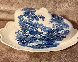 Royal Stafforshire "Tonquin" covered butter dish