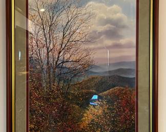 Framed print numbered and signed by Robert A. Tino (#13/950)