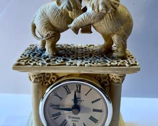 Asian Accents elephant desk clock