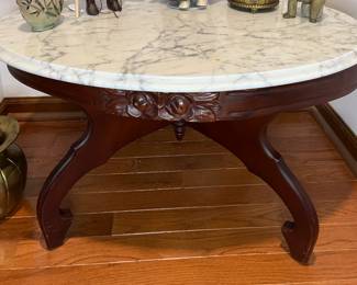 Vintage marble top coffee table