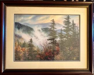 Framed print numbered and signed by Robert A. Tino (#13/950)
