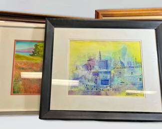 5 Colorful Landscape Watercolor Paintings By Mary F. Clifford