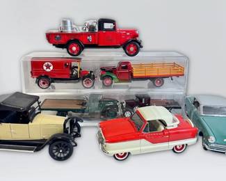 8 Die Cast Cars Including Texaco Truck