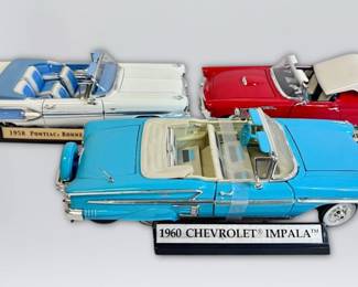 Impala, Thunderbird Bonneville Die Cast Cars