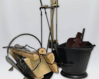 Faux Fireplace, Fireplace Tools, Coal Bucket, More