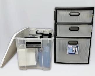 Sterilite Drawer Cart, Storage Tote, More Organizers