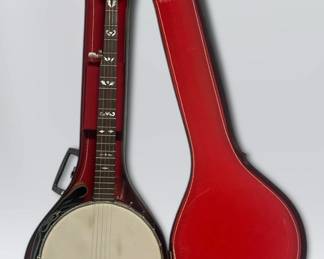 Potter No. 4 Remo Weatherking 5String Banjo And Case