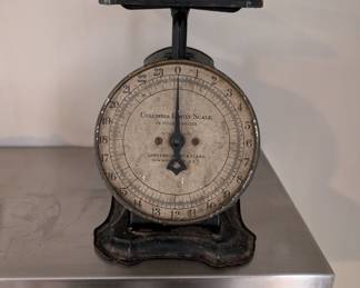 Vintage Scale 
Columbia Family Scale 
24 Pound by Ounces

