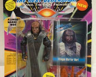 Signed The Next Generation Klingon Warrior Worf Figure