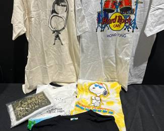 Vintage Graphic Tees Some Single Stitch Featuring Snoopy, Hard Rock,  More