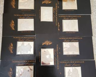 Franklin Mint 1973 NORMAN ROCKWELL’S Fondest Memories 10 X 1500 Grain .925 Sterling Silver Bars