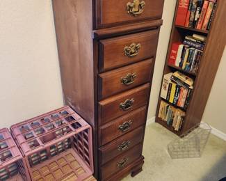 Lingerie chest. Tall slender chest of drawers, nice space saver!