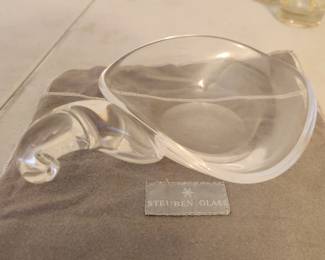Steuben Glass, signed. 