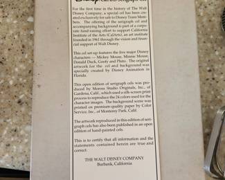 Disney cell, paper verification 
Valued at $295