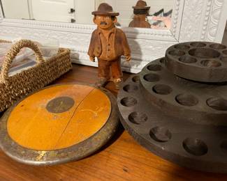 antique discus/shot put 