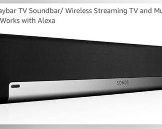 SONOS PLAYBAR TV SOUNDBAR/WIRELESS STREAMING SPEAKER 