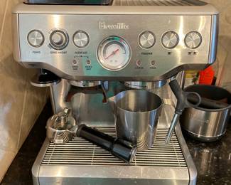 BREVILLE - THE BARISTA EXPRESS ESPRESSO MACHINE WITH ALL SUPPLIES 