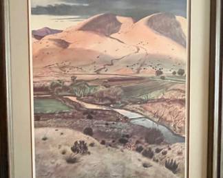 PETER HURD - " RIVER VALLEY IN SPRING" -PETER HURD - "  *THIS ART IS AVAILABLE FOR PRESALE - PLEASE INQUIRE FOR INTEREST - THIS PIECE WILL NOT BE AT THE SALE -  BIDS/ OFFERS BEING ACCEPTED NOW