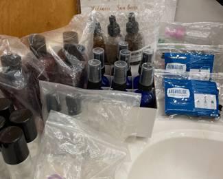  YOUNG LIVING ESSENTIAL OILS, SUPPLIES, STORAGE TRAY, DIFFUSERS AND MORE 