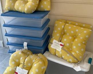 Yellow Cushions Bins 