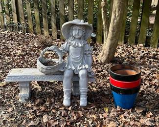 Little Girl Yard Statue