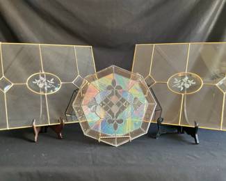 A Trio Of Glass Decor