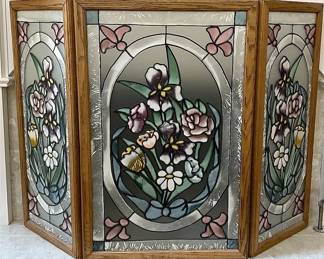 Stained Glass Fire Screen