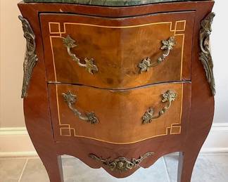 Louis XV Green Marble Top