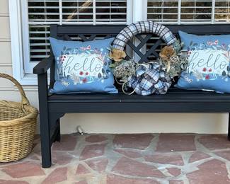 Front Porch Welcome Bench