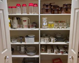 Vintage kitchenware, glasses